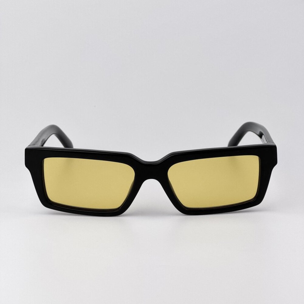 Off-White WARREN Women Sunglasses Black Square Yellow | Model OERI13A 1018